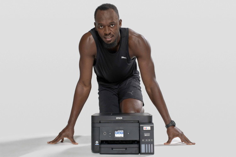 Epson and Usain Bolt sign EMEAR partnership to promote cartridge-free printing