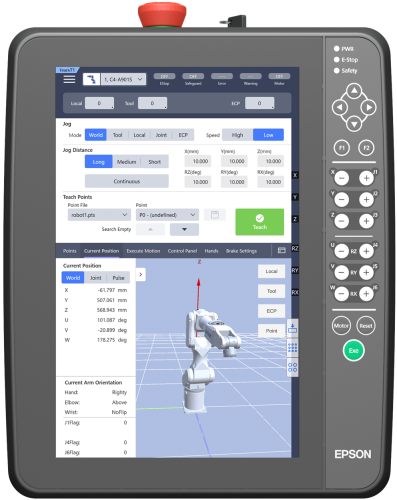 Epson unveils TP4 Premium Teach Pendant: The ultimate all-in-one solution for robot control.
