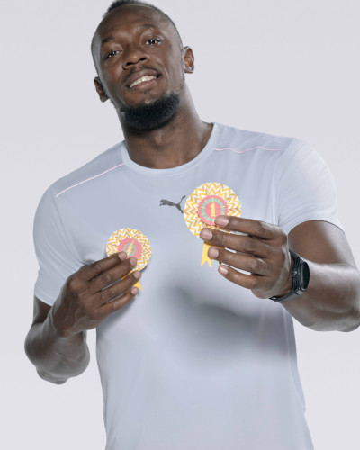 Be a winner with these cool little rosettes, inspired by the worlds number 1 fastest man…Usain Bolt of course!