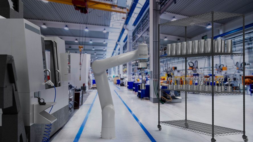 Automática 2025:  Epson lança seu primeiro robô colaborativo industrial para auxiliar as interações homem-máquina